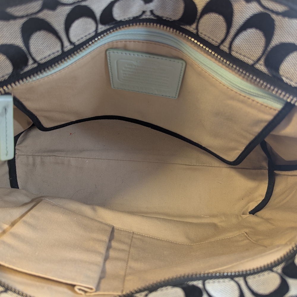 Coach Black and Gray Women's Tote Bag - Picture 6 of 8